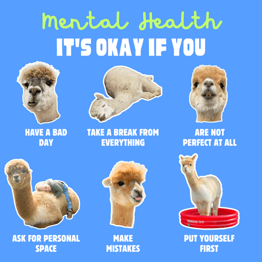 Die Bedeutung seelischer Gesundheit - Ein flauschiges Zeichen mit unseren Alpakas setzen! - tre_alpacas