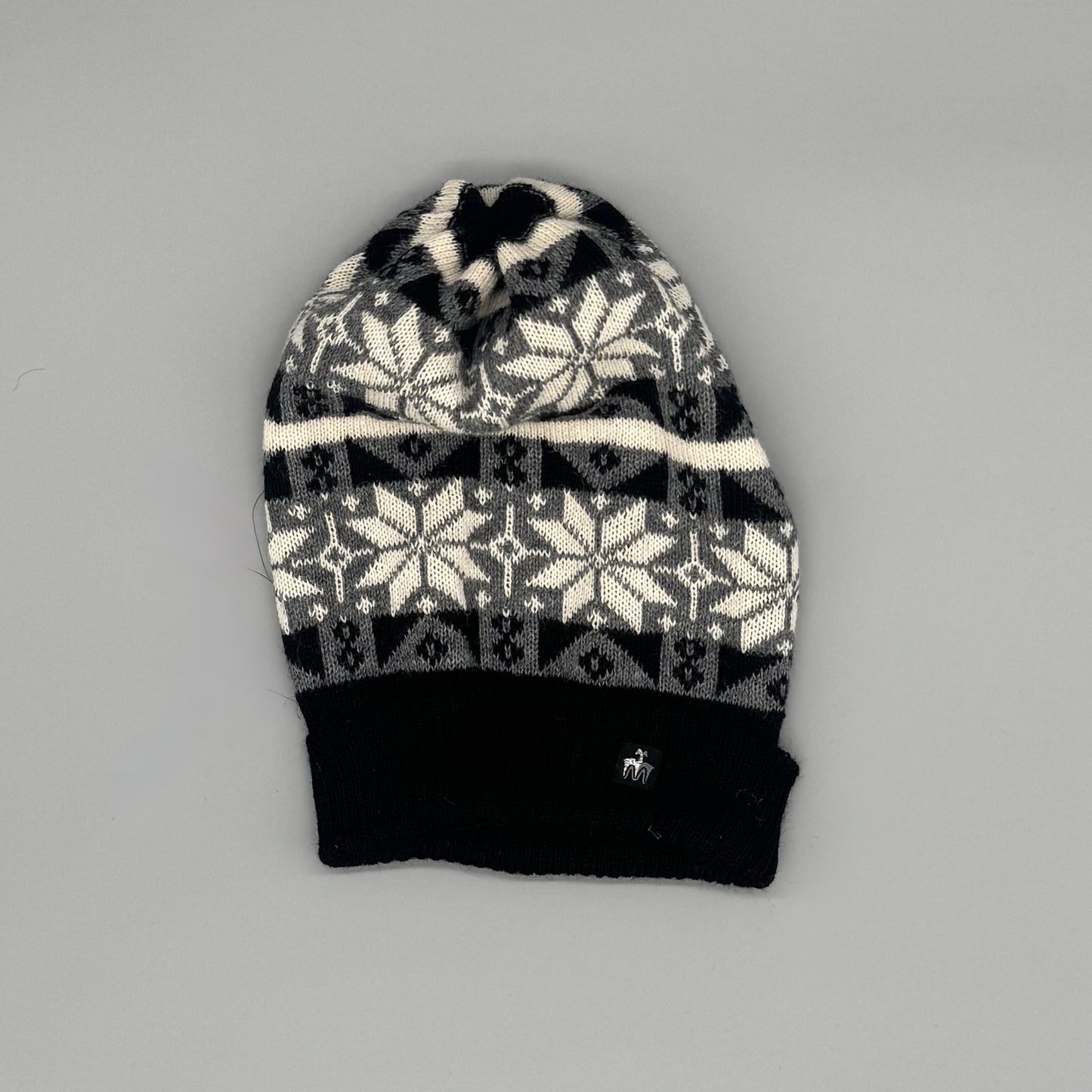 Cuddly soft hat made from 100% baby alpaca wool | Various designs in grey, white, and navy & warm through cold days