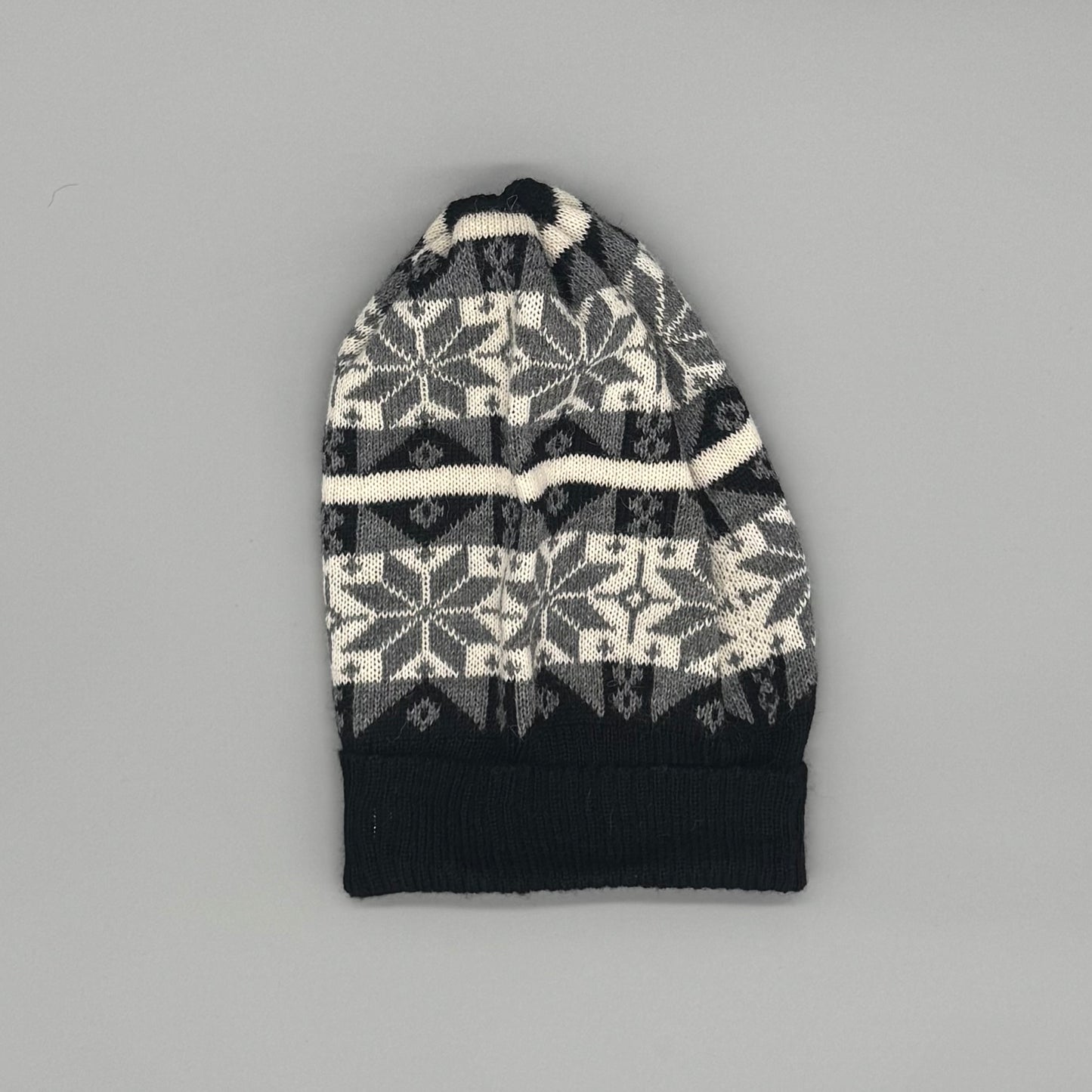 Cuddly soft hat made from 100% baby alpaca wool | Various designs in grey, white, and navy & warm through cold days