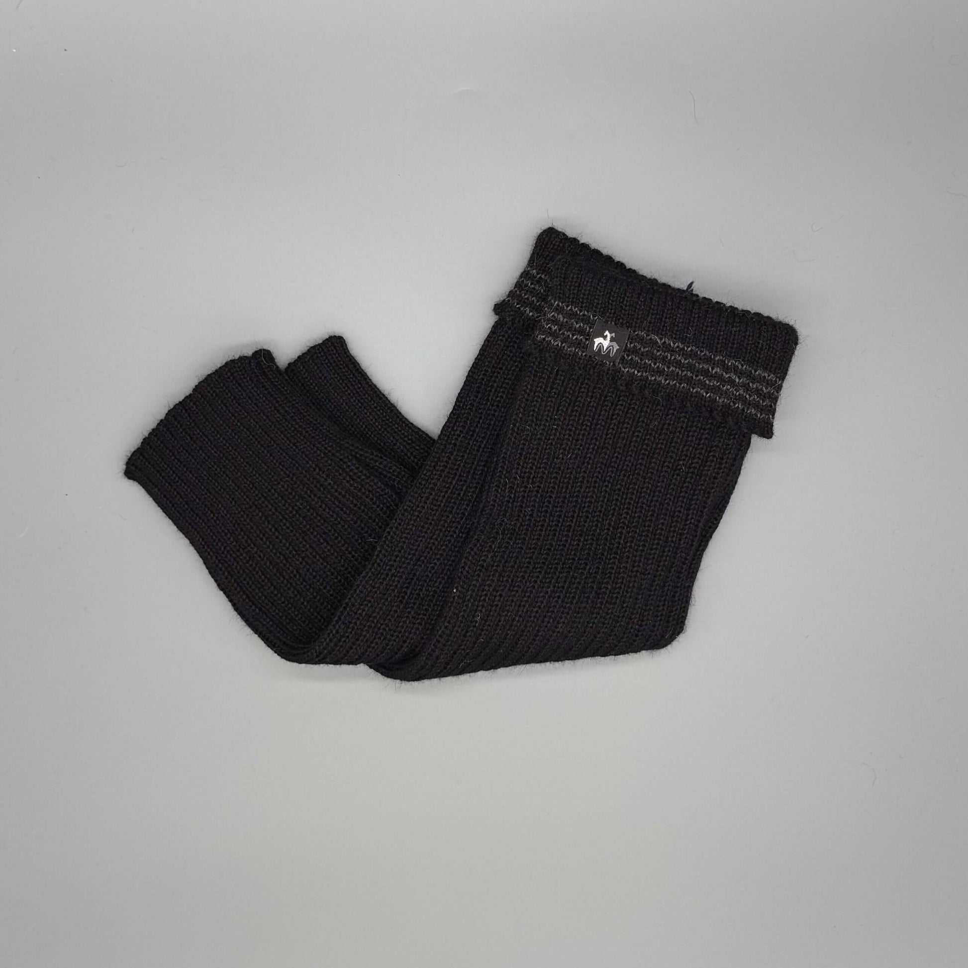 Alpaka Beinstulpen 100% Baby-Alpakawolle in Braun