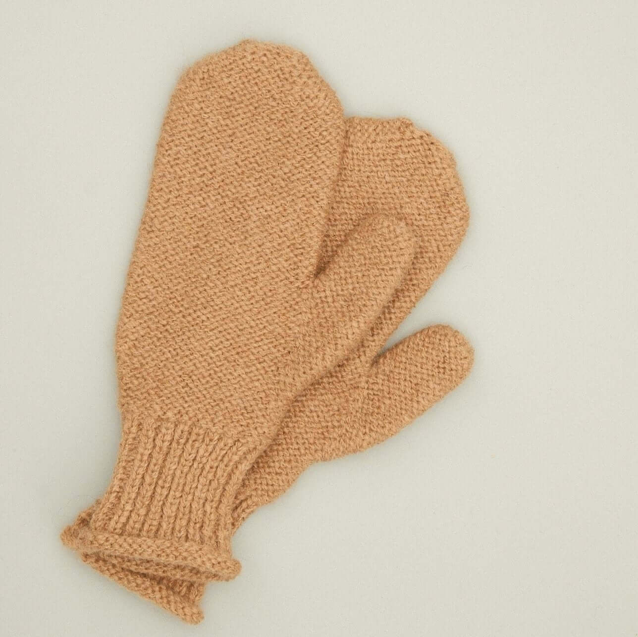Handgemachte Alpaka Fäustlinge – Hochwertige, isolierende Alpakawolle Handschuhe