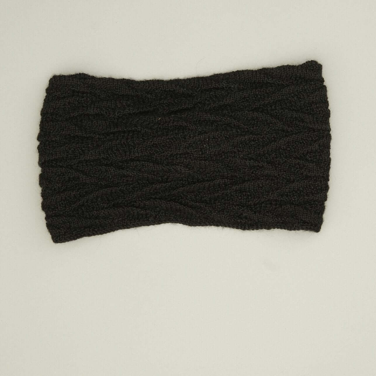 Wärmendes Stirnband aus Alpakawolle – Modernes Knotendetail, ideal für den Winter