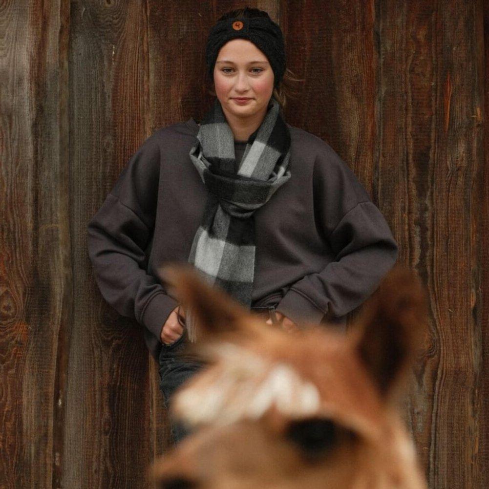 Alpaka Stirnband aus 100% Babyalpaka Wolle – Hypoallergen und temperaturregulierend