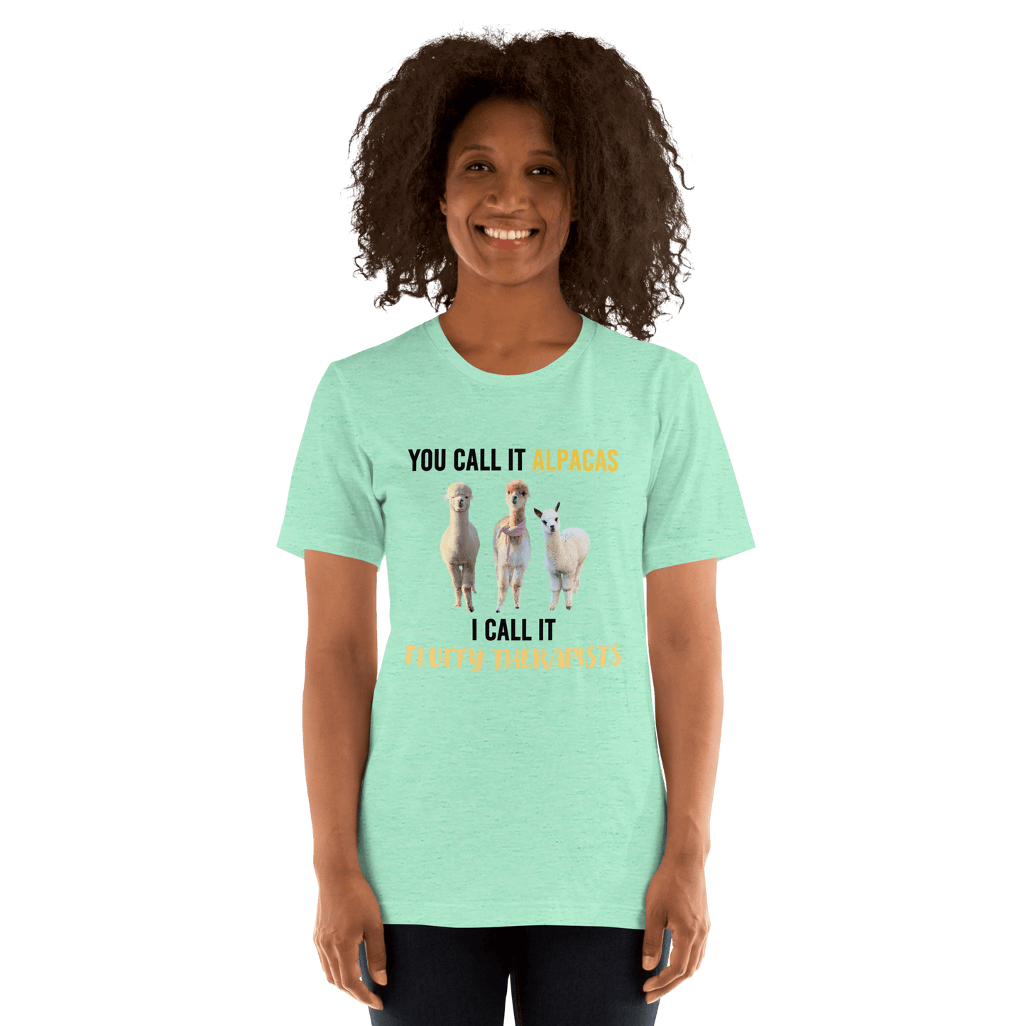 Alpaka T-Shirt mit humorvoller Botschaft, ideal für Tierfreunde und Unterstützer von Mental Health