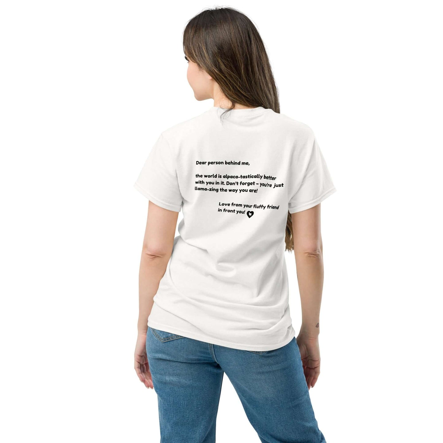 Lustiges Alpaka T-Shirt für Damen und Herren mit inspirierendem Spruch