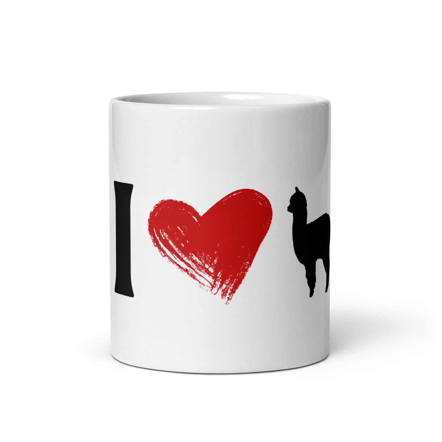 Alpaka Tasse mit I Love Alpacas Motiv und Greta-Silhouette – niedliche Kaffeetasse für Alpaka-Fans