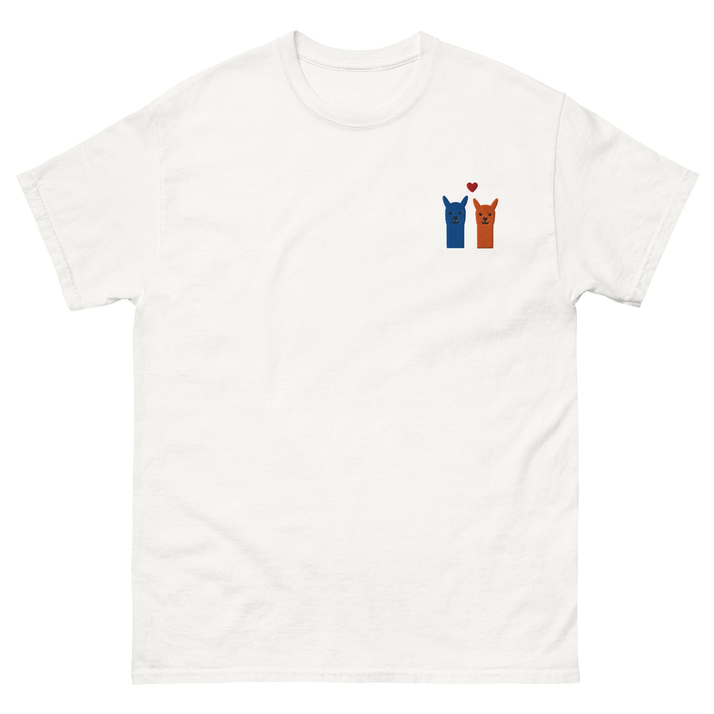 Unisex Alpaka T-Shirt mit liebevoller Stickerei – modisches Statement für Tierfreunde