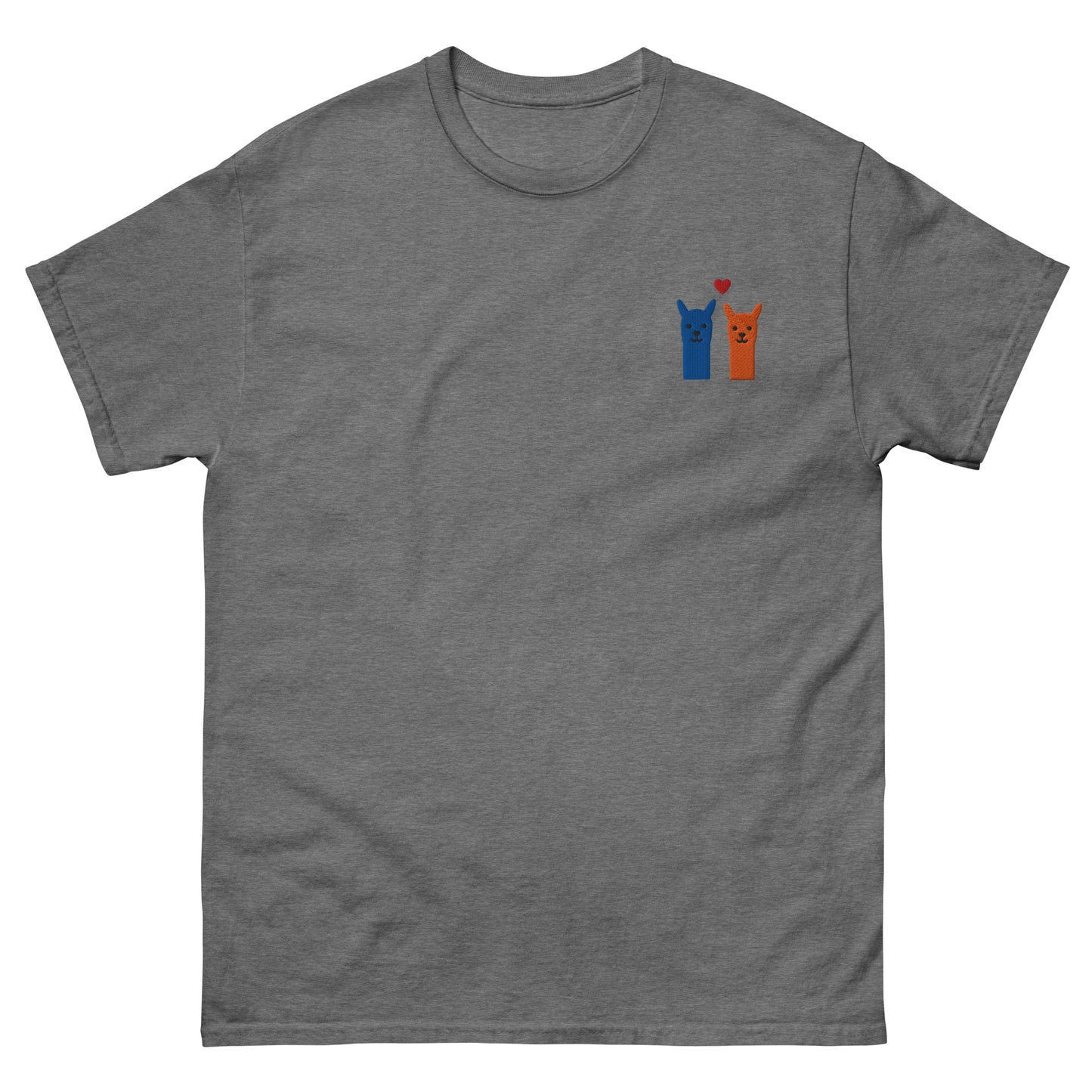 Alpaka-Liebhaber T-Shirt mit hochwertiger Stickerei auf 100 % Baumwolle