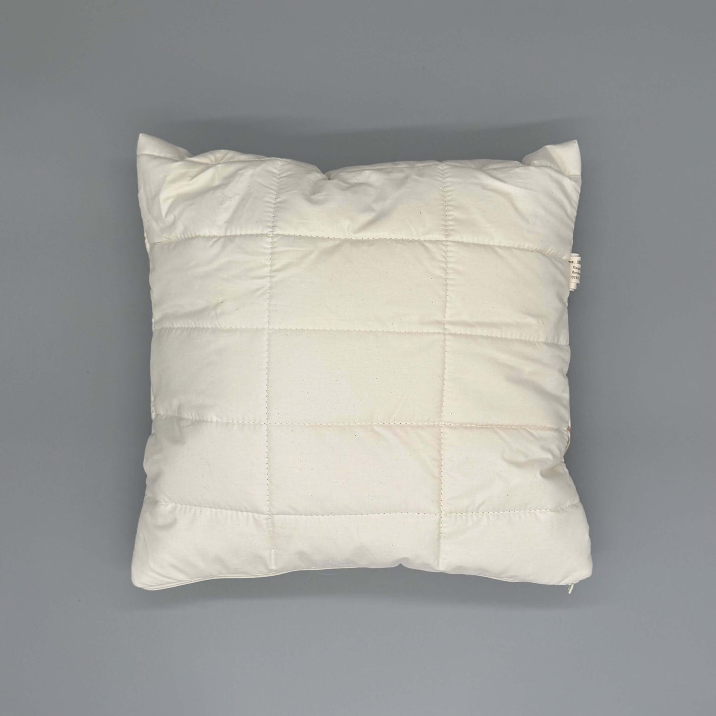 Alpaka Kissen 40x40 – Handgemachtes Naturkissen aus Alpakawolle, verstepptes Inlett mit Alpakavlies, Tragekomfort