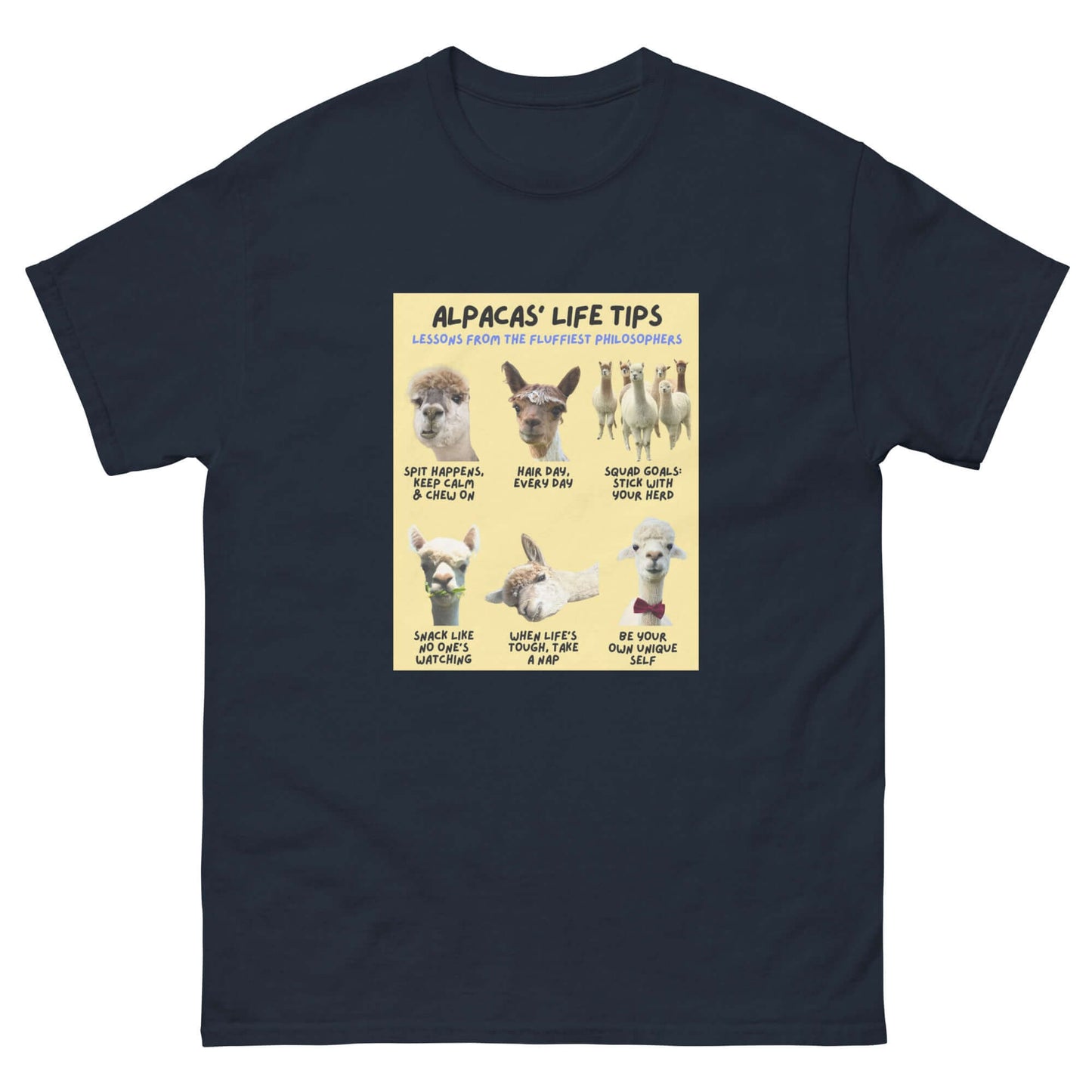 Alpaka T-Shirt für Damen und Herren mit witzigem Design