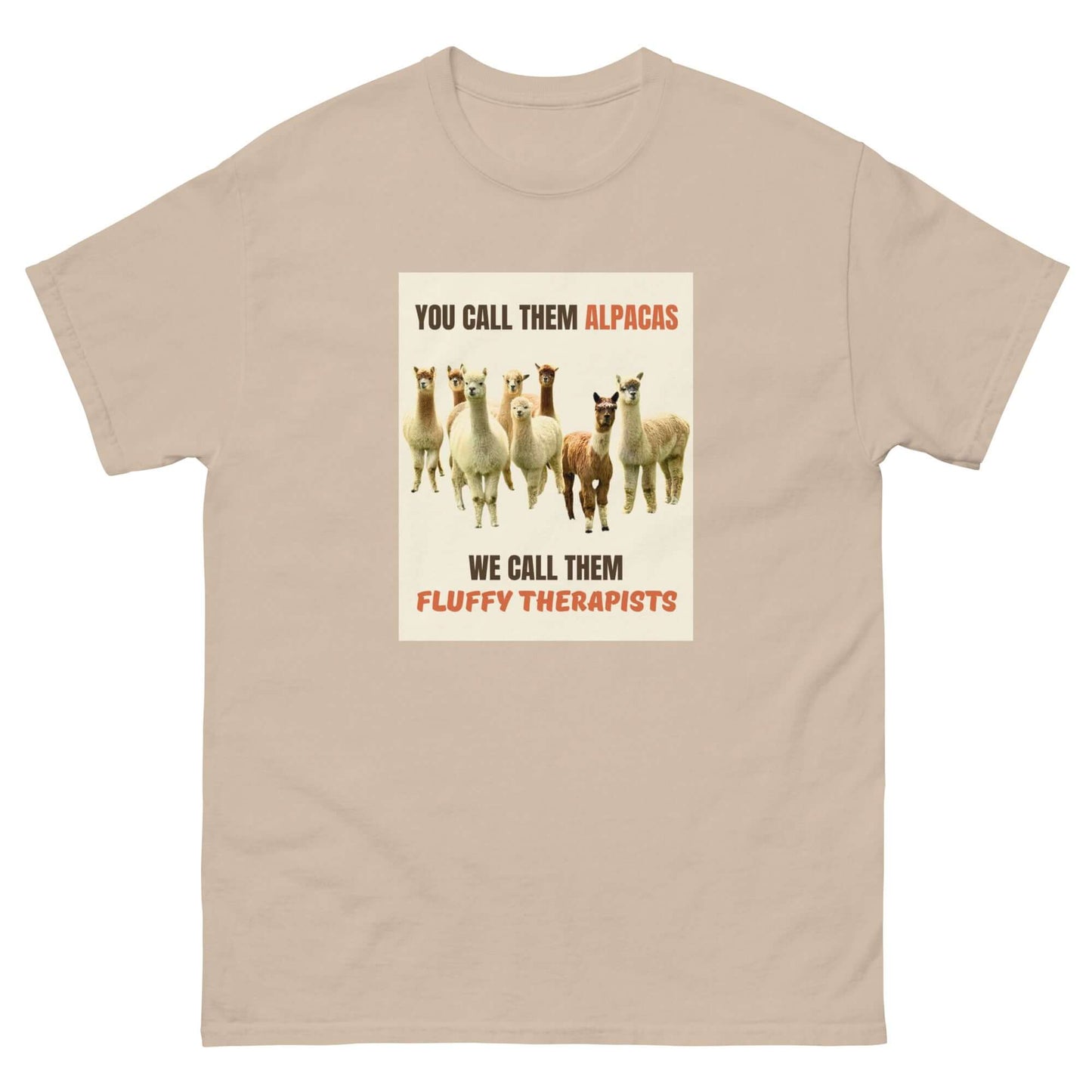 fluffy therapists t-shirt für alpaka liebhaber