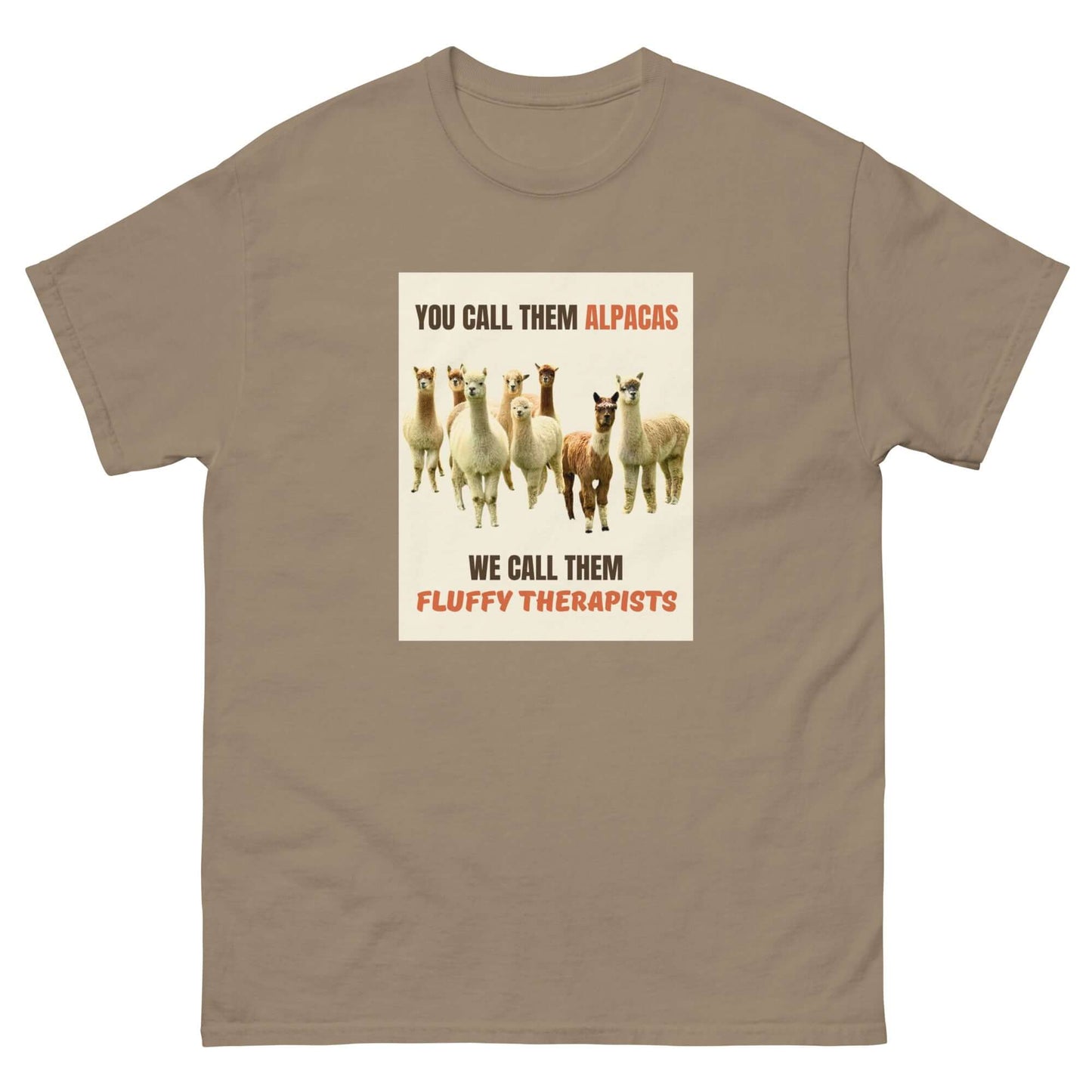 alpaka print shirt tiermotiv merch unisex