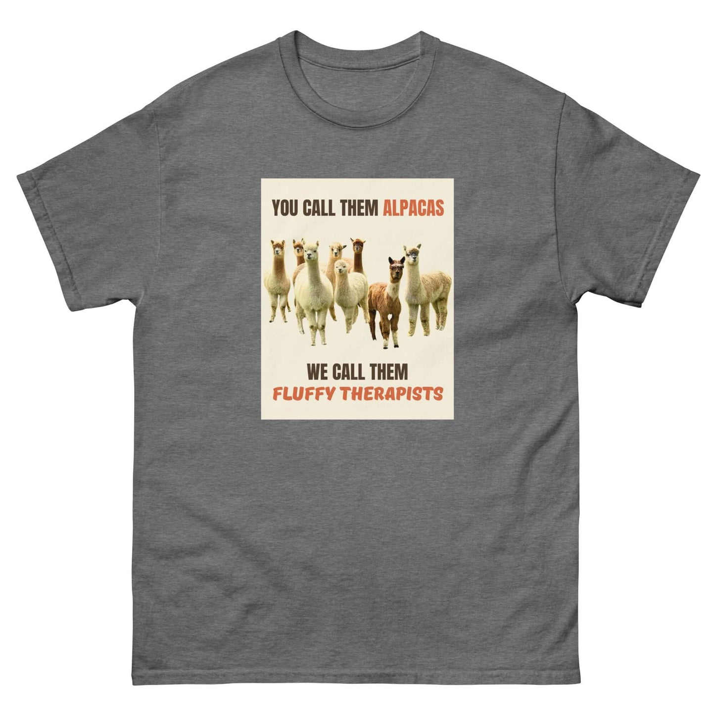 alpaka t-shirt mental health fluffy therapists