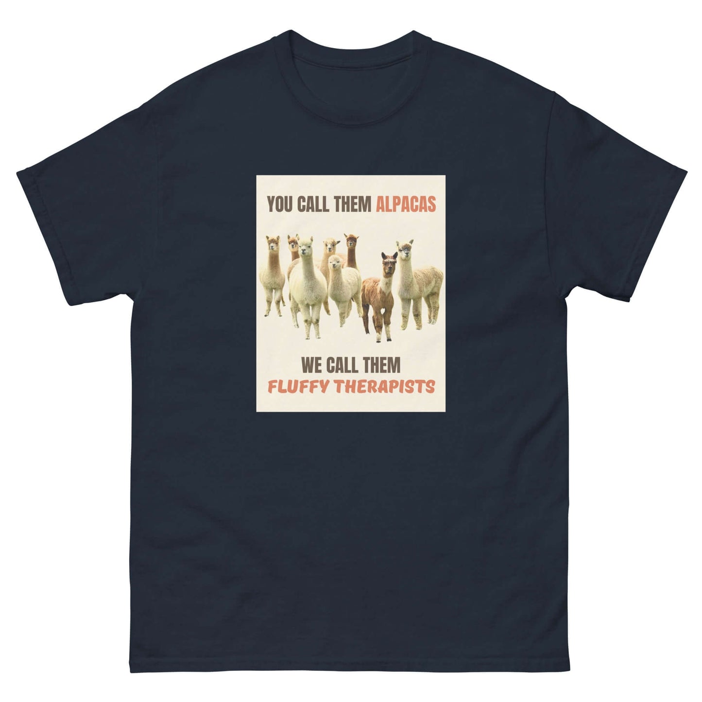 alpaka merch shirt fluffy therapists design