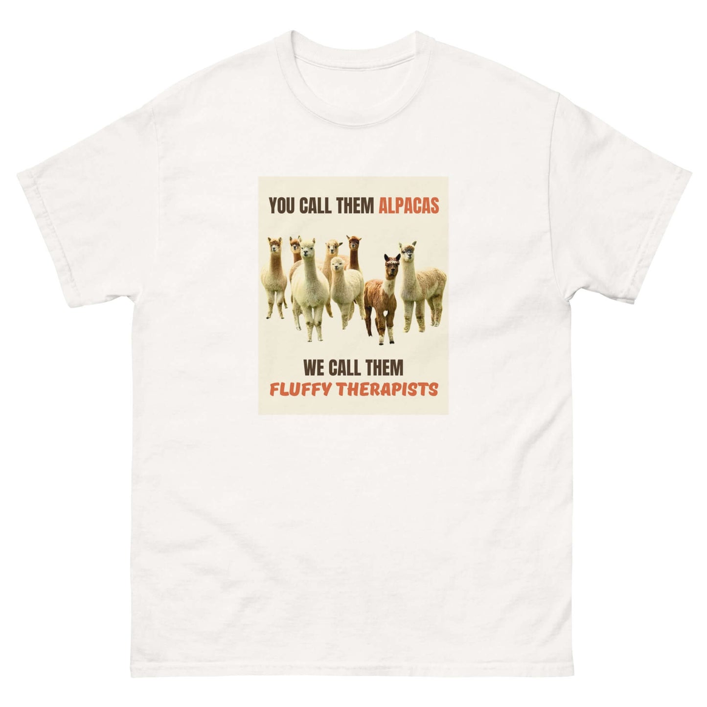 tierliebhaber t-shirt mit alpaka motiv