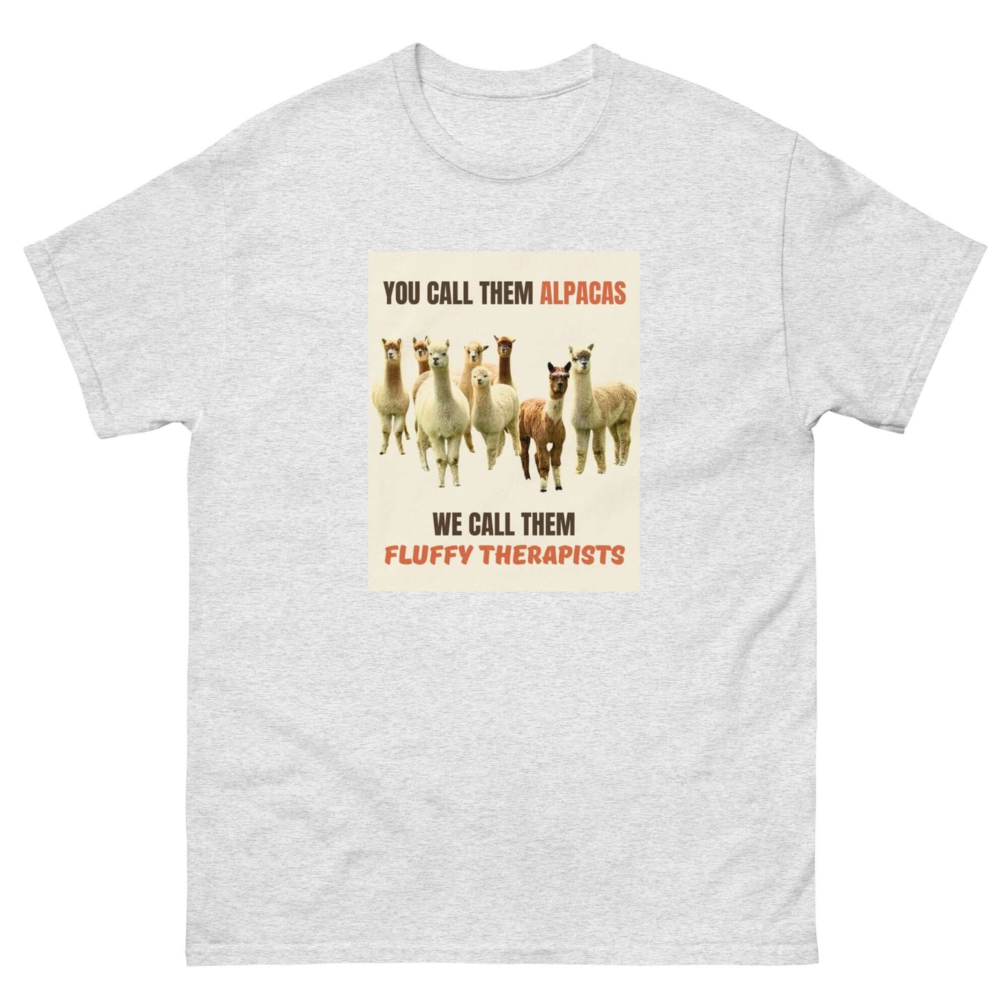 unisex alpaka shirt mit mental health botschaft