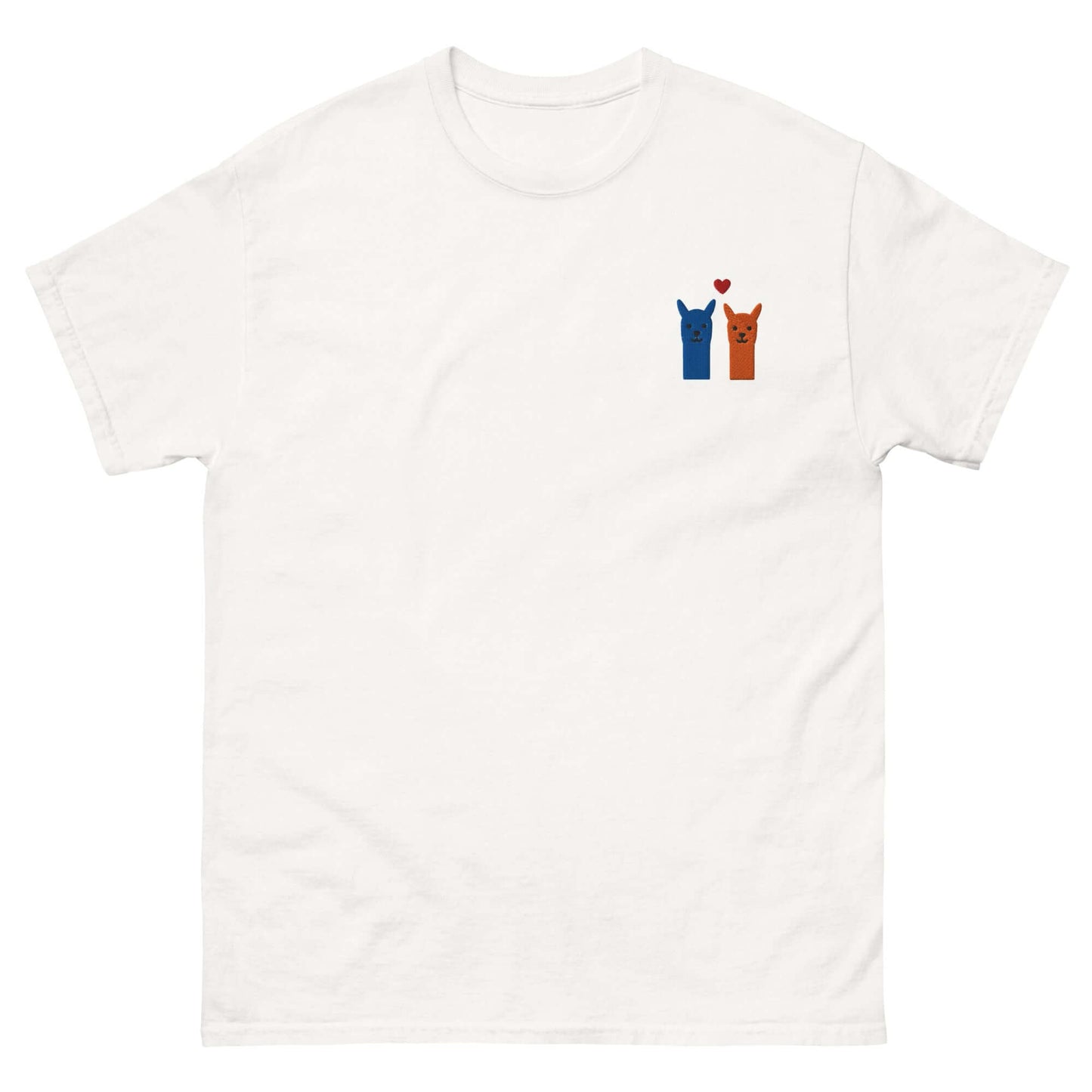 Unisex Alpaka T-Shirt mit liebevoller Stickerei – modisches Statement für Tierfreunde