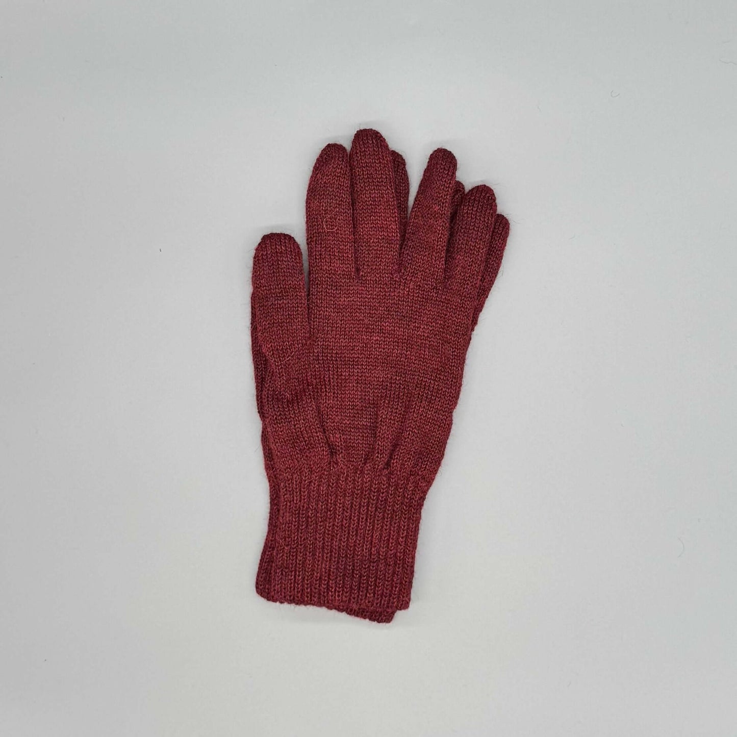 Edle Alpakawolle-Handschuhe in Weinrot – kuschelige Winterbegleiter für Damen