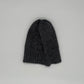 Alpaka Mütze aus 100 % Babyalpakawolle für Herren – Handgestrickt & Grau