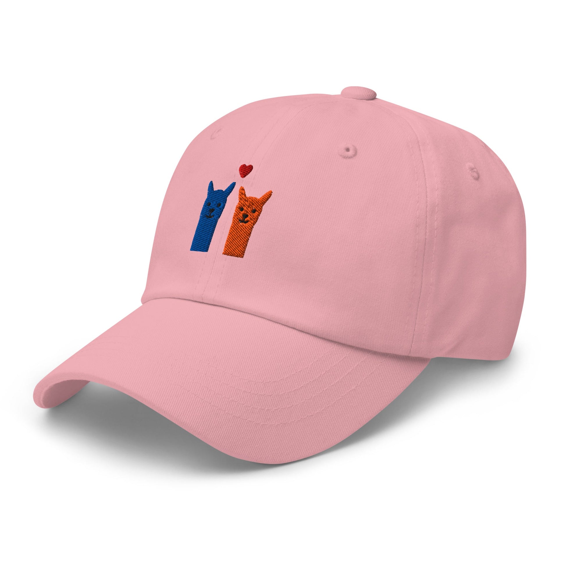 Alpaka Cap aus Baumwollcord mit Stickerei und verstellbarem Riemen