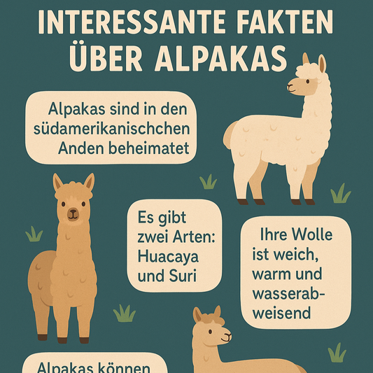 Grafik: Wichtige Informationen über Alpakas kompakt dargestellt