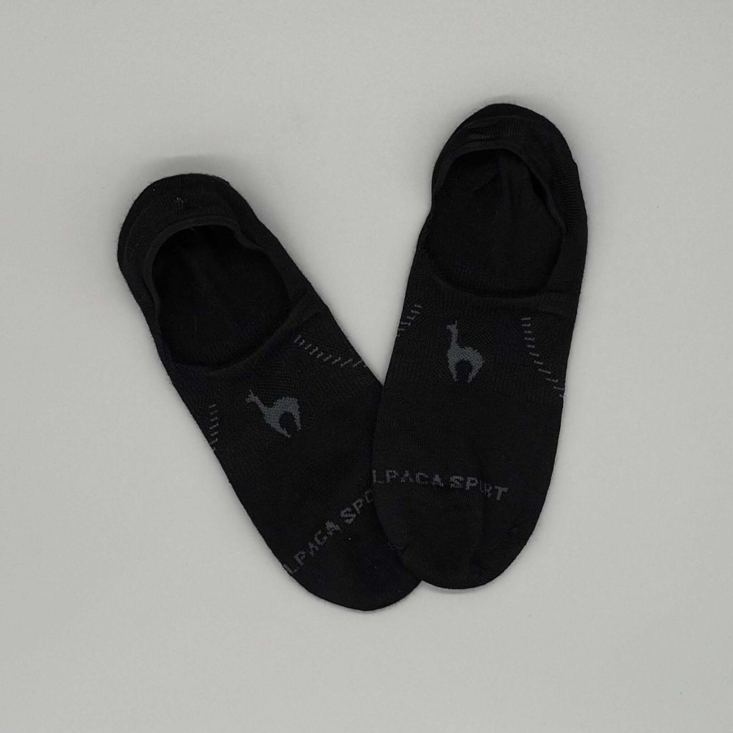 Anti-Rutsch Bund Alpaka Sneaker Socken schwarz