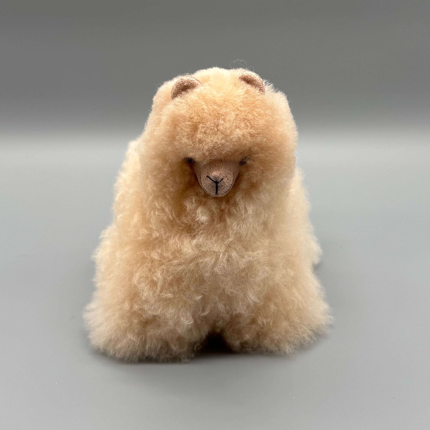 Alpaca cuddly toy real fur – cuddly soft thanks to baby alpaca wool &amp; allergy-friendly (15 cm) 