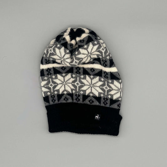 Schwarze Alpaka Mütze aus 100 % Alpakawolle – handgestrickt & warm für Damen und Herren