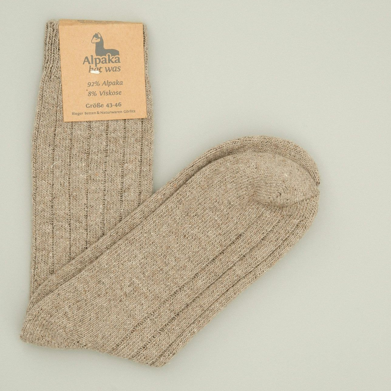 Klassische Alpaka Stricksocken – Wärmend & nachhaltig aus 92% Alpakawolle