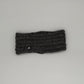 Alpaka Stirnband aus 100% Baby Alpaka in Dunkelgrau, dick gestrickt und extrem warm.