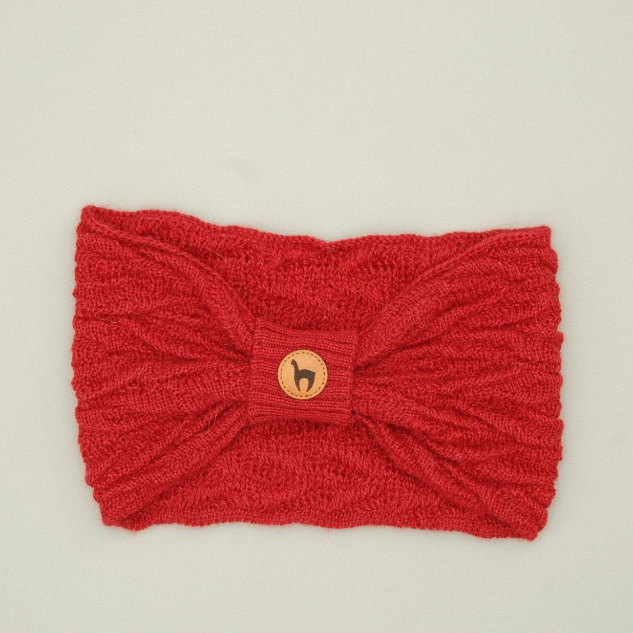 Headband made of baby alpaca wool: cozy elegance for cold days | With knot design | Different colors