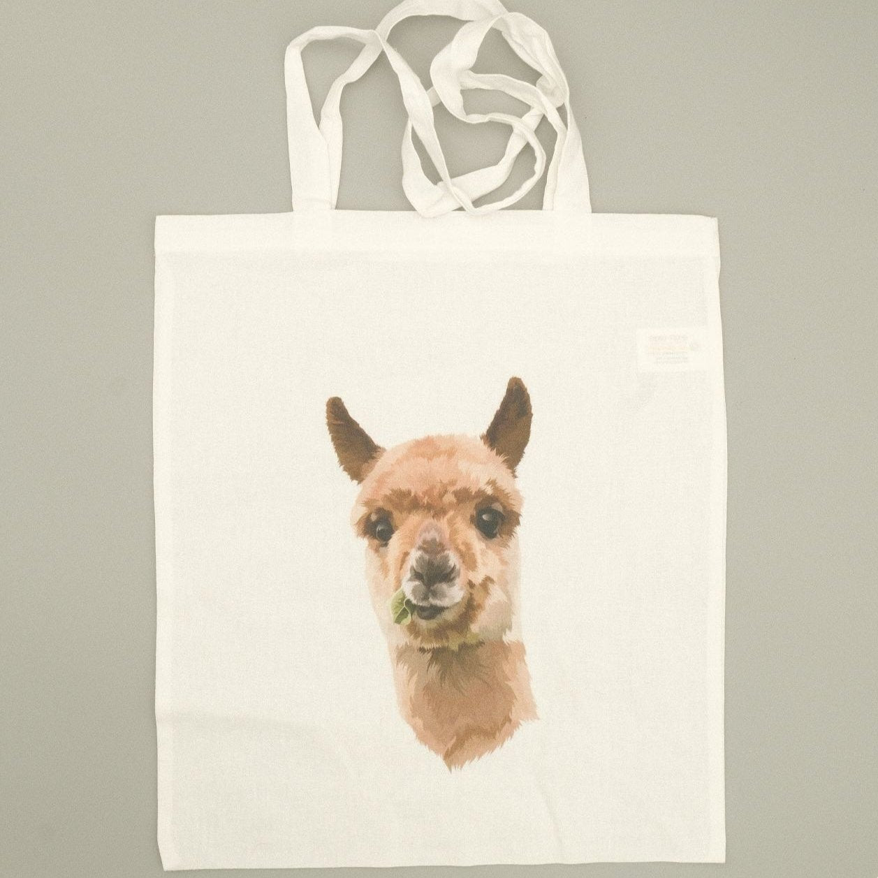 Alpaca fabric bag "Alpaca Comic Design" – Sustainable jute bag for alpaca fans