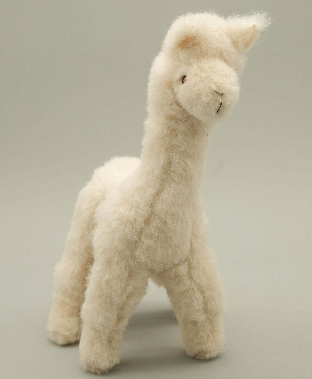 Alpaca stuffed toy made from alpaca pile and alpaca wool