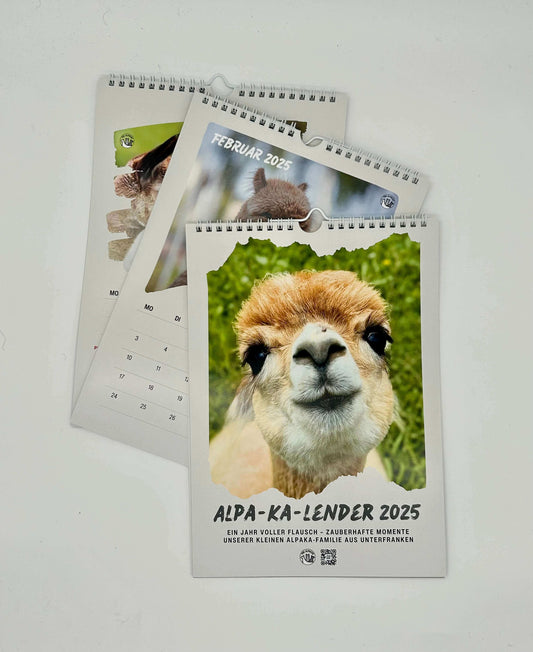 Alpaka Online Shop – Alpaka Kalender 2025, perfekte Geschenkidee