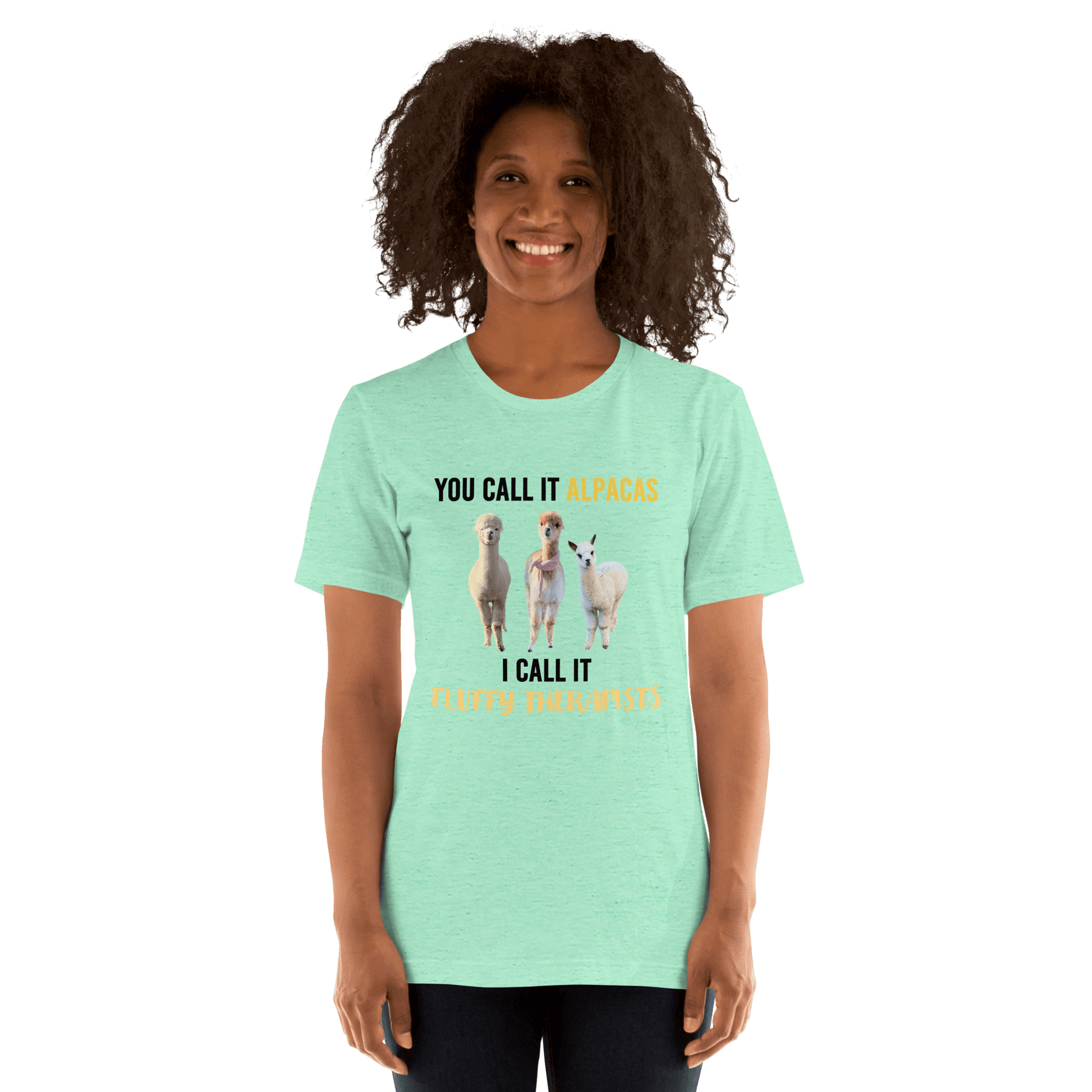 Alpaka T-Shirt mit humorvoller Botschaft, ideal für Tierfreunde und Unterstützer von Mental Health