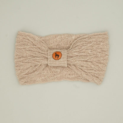 Headband made of baby alpaca wool: cozy elegance for cold days | With knot design | Different colors