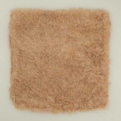 Fluffy cushion cover made of alpaca wool | 100% natural alpaca fur & 40x40cm | Available in brown or black