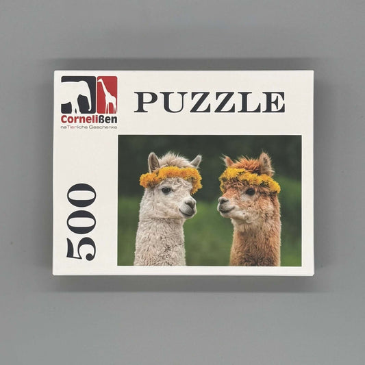 500 Teile Alpaka Puzzle mit süßem Tiermotiv – ideales Geschenk für Tierliebhaber