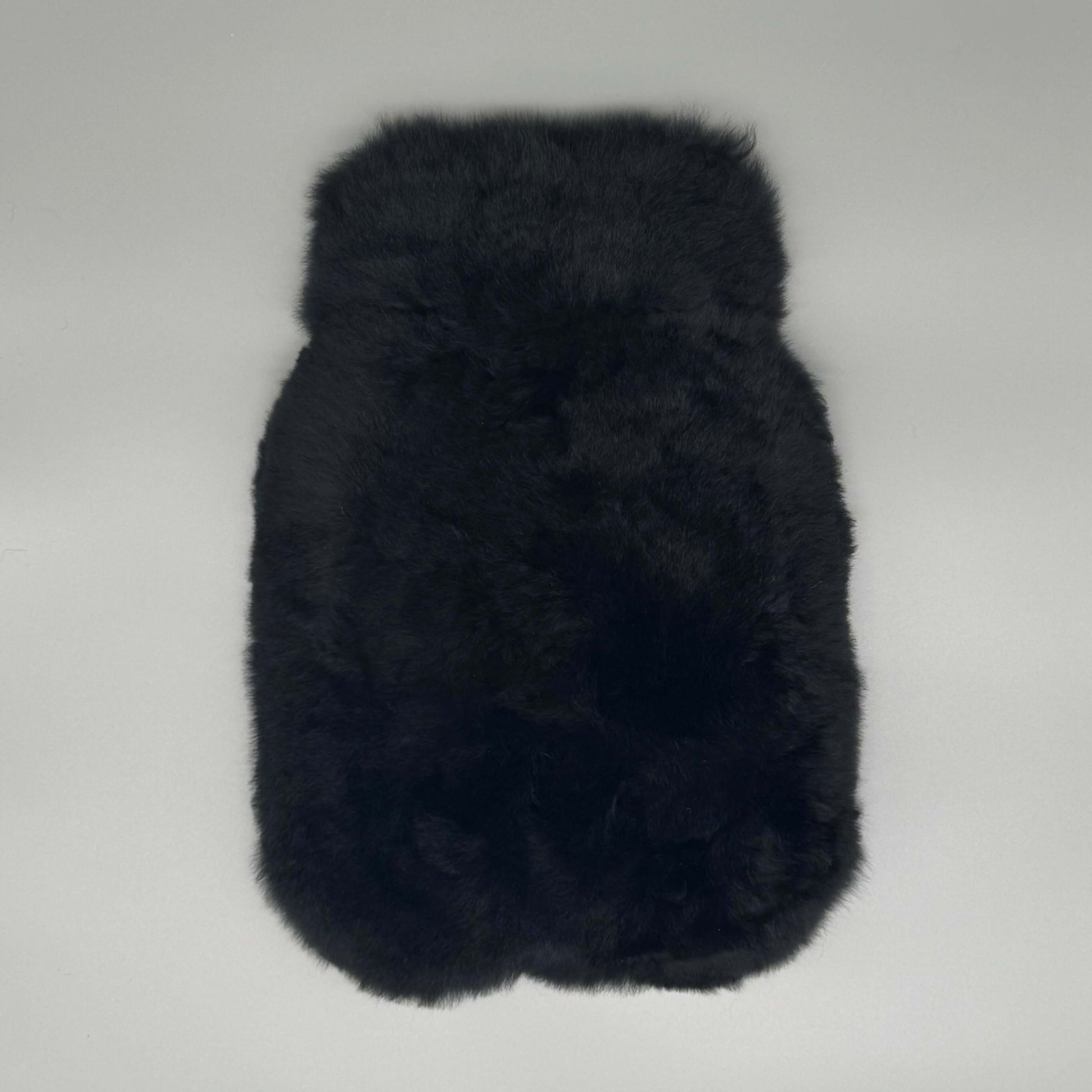 Schwarze Alpaka Fell Wärmflasche – weich, langlebig und kuschelig warm wie Weich Alpaca Wärmflasche