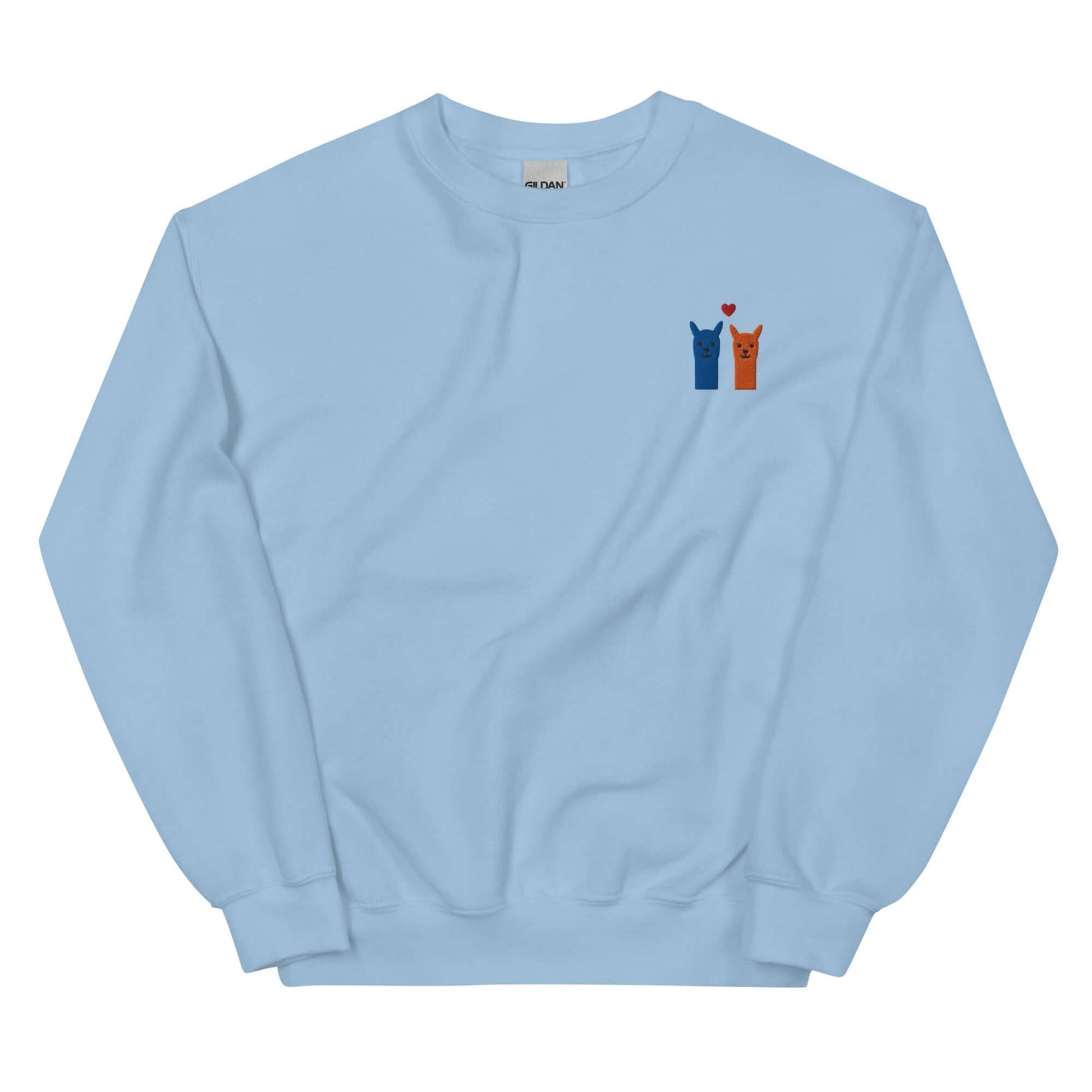 Kuscheliger Sommerpullover mit bestickten Alpaka Emojis