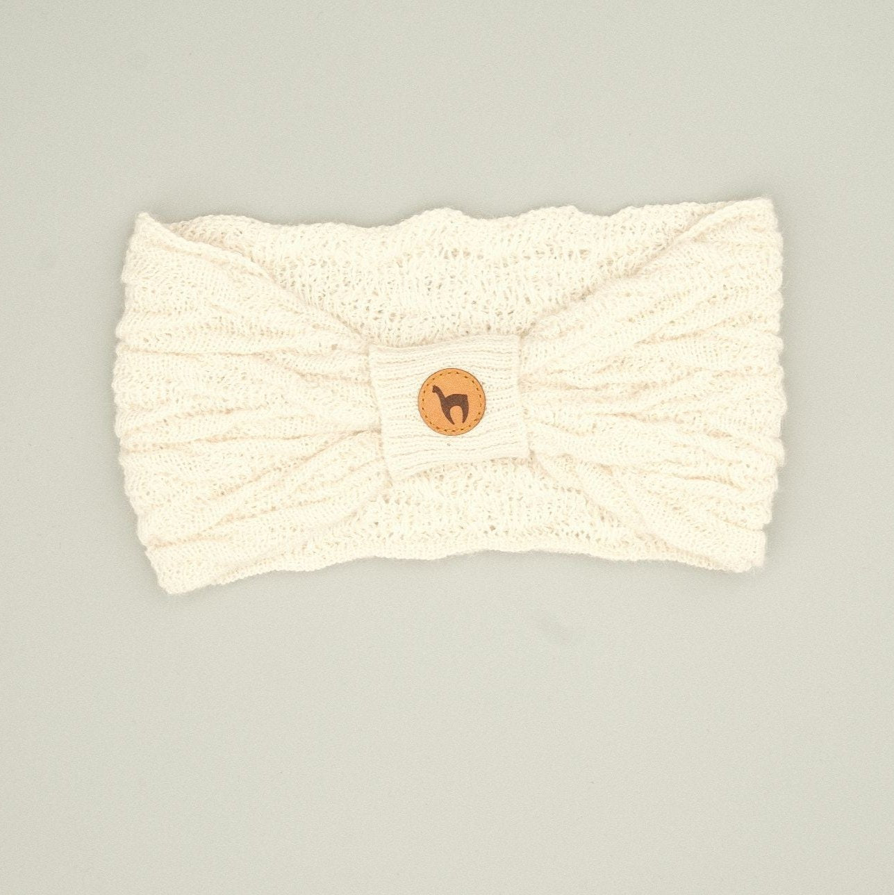 Headband made of baby alpaca wool: cozy elegance for cold days | With knot design | Different colors