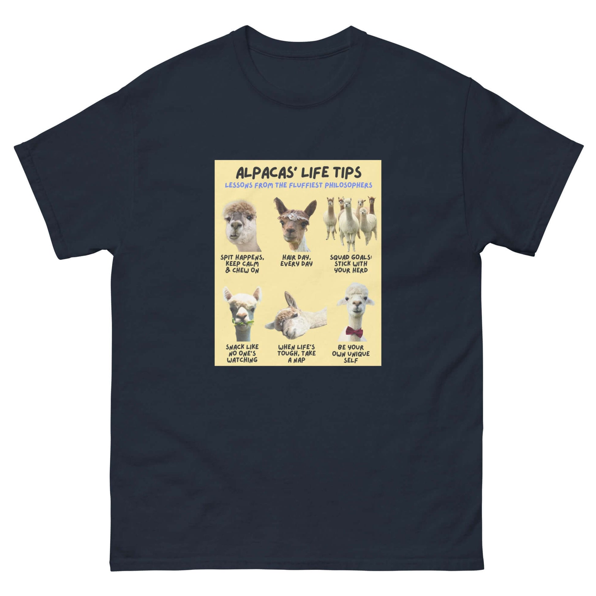 Alpaka T-Shirt für Damen und Herren mit witzigem Design