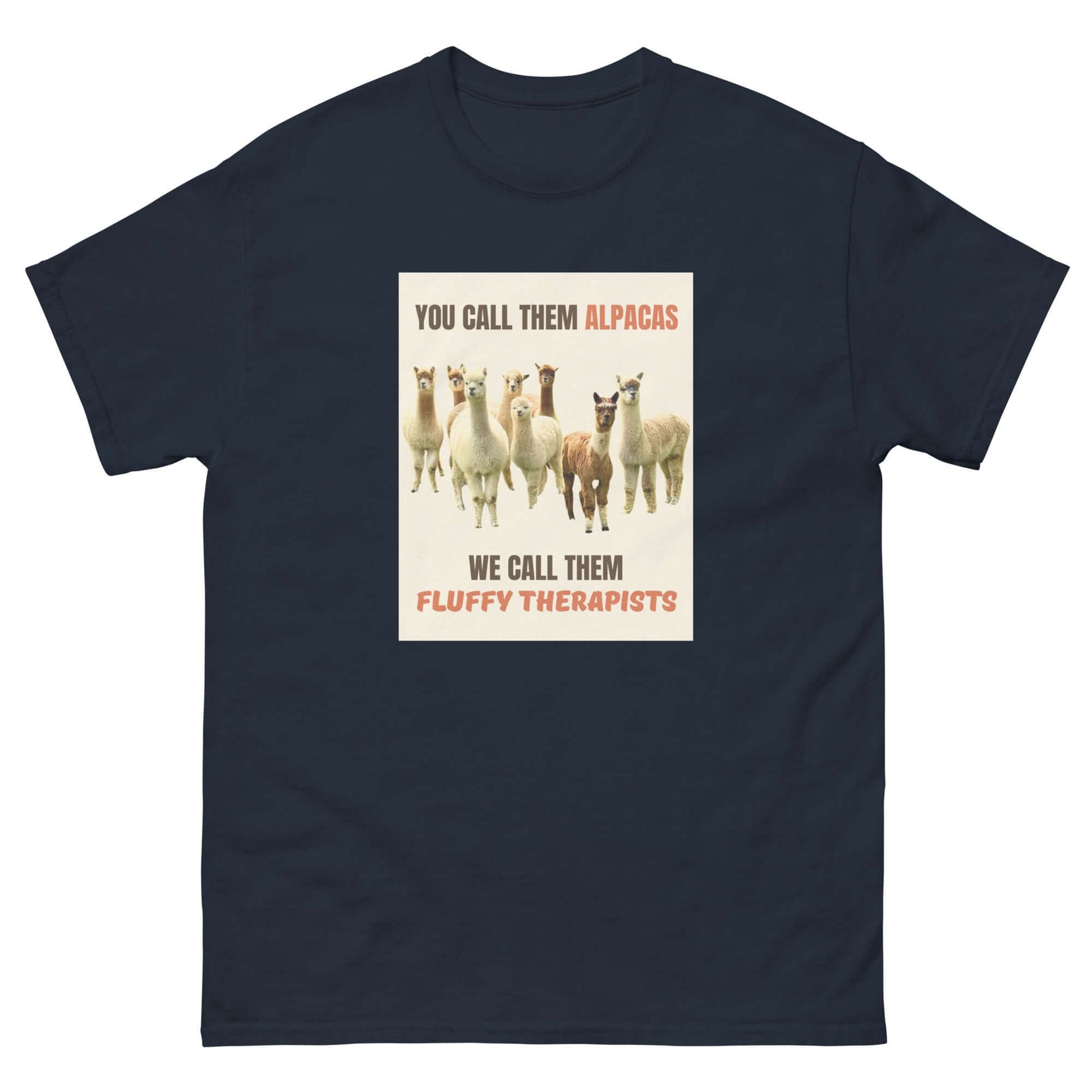 alpaka merch shirt fluffy therapists design