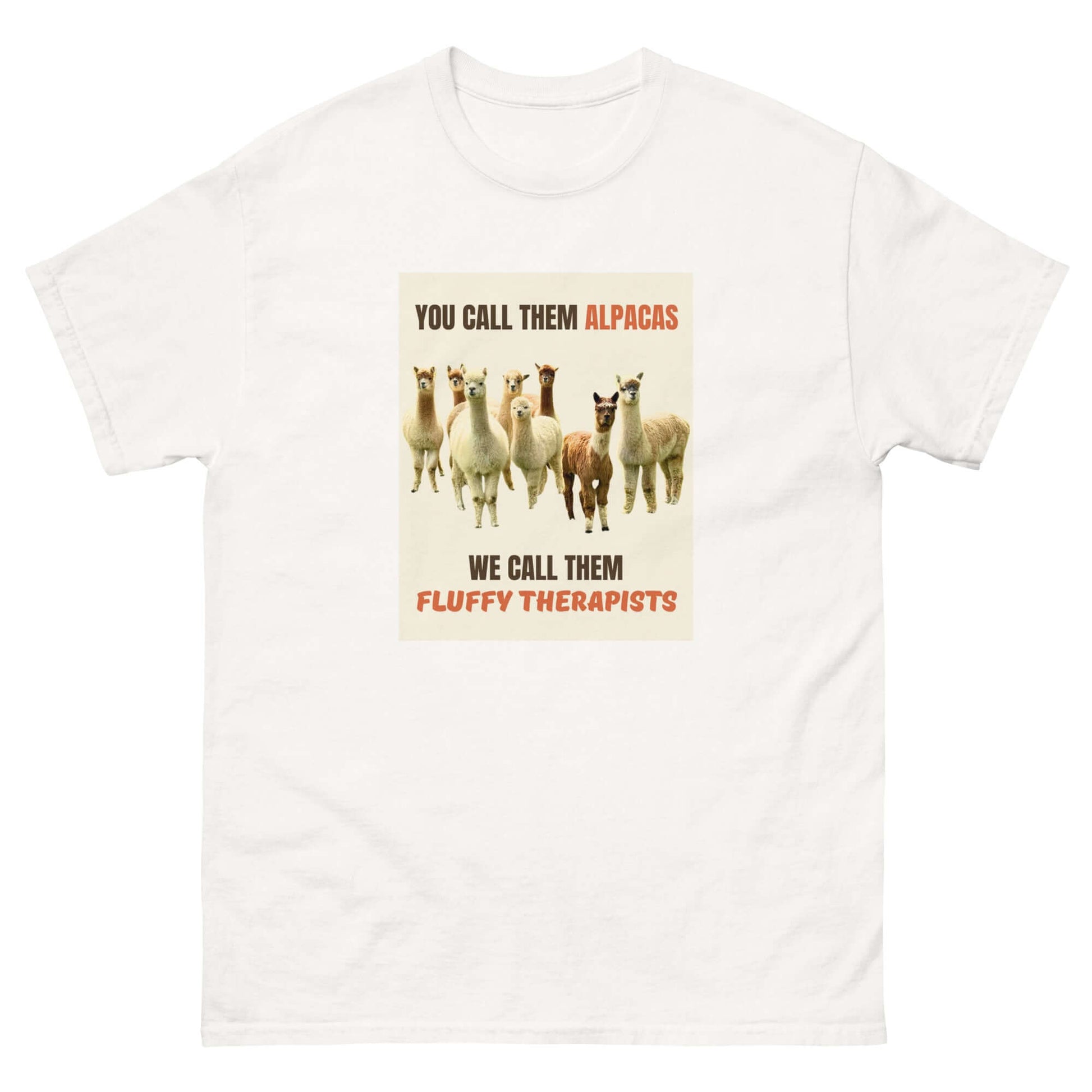 tierliebhaber t-shirt mit alpaka motiv