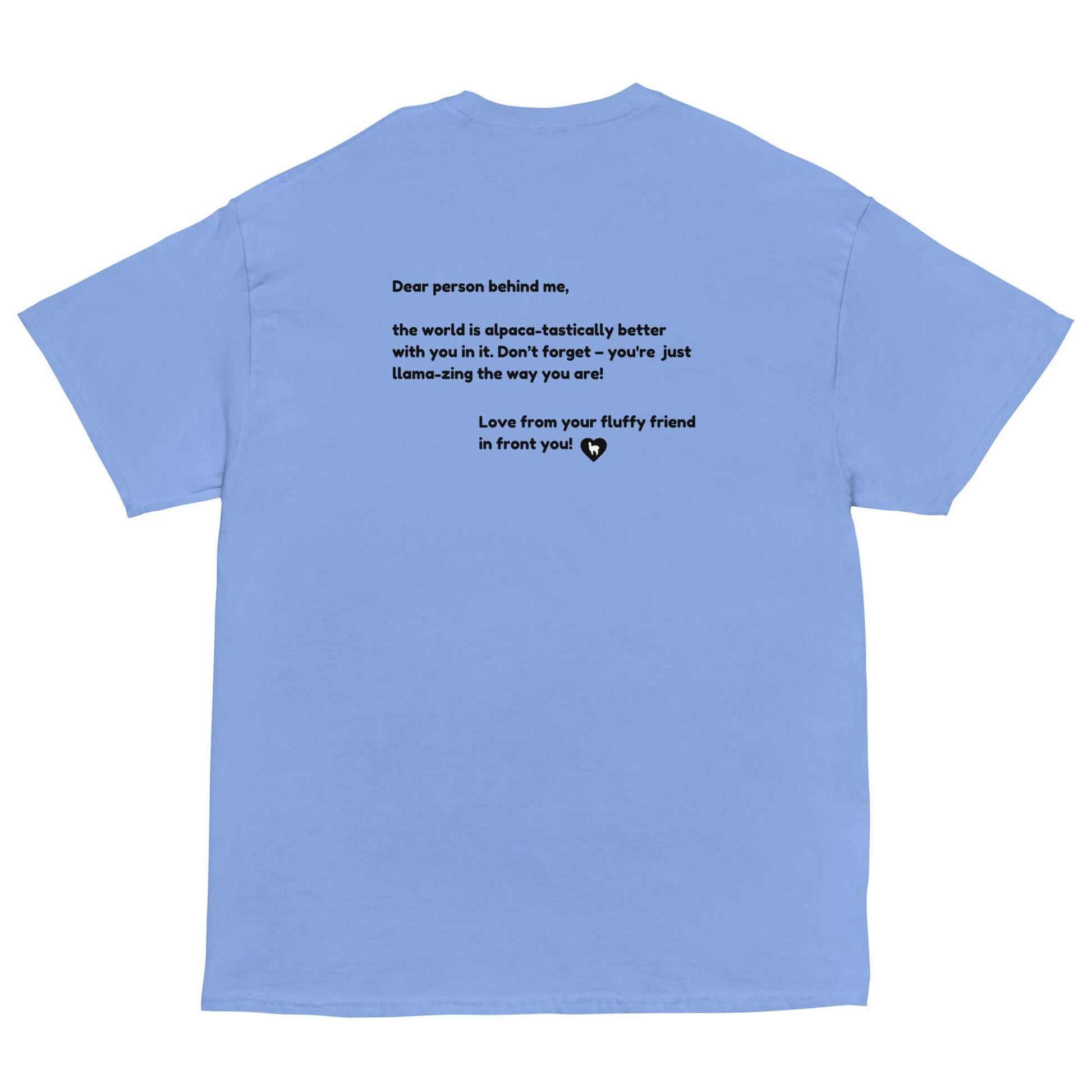 Alpaka T-Shirt mit inspirierender Botschaft für mentale Gesundheit