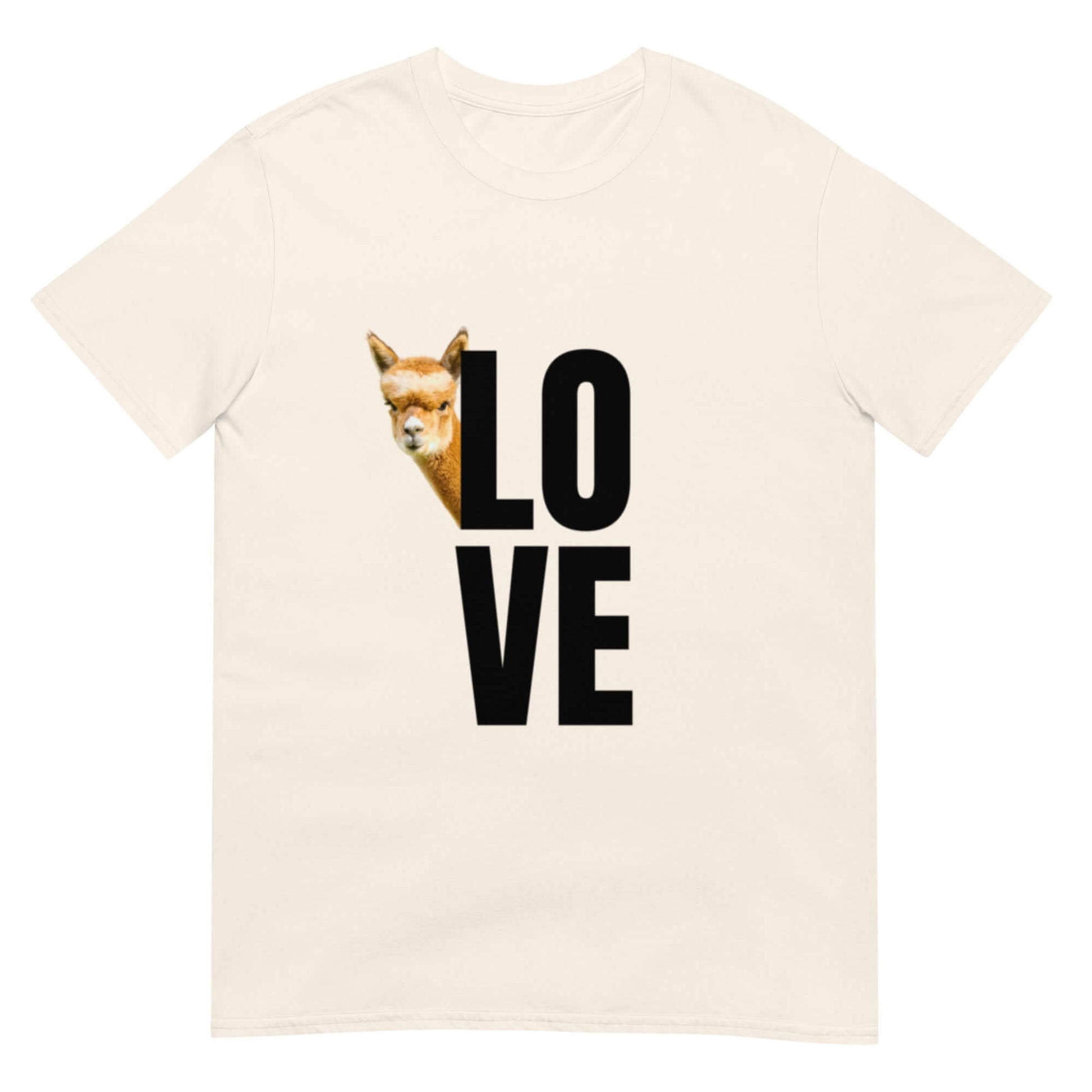 Alpaka Shirt Love mit Franzl – Süßes Lama Motiv T-Shirt Unisex mit gehörigem Frontprint