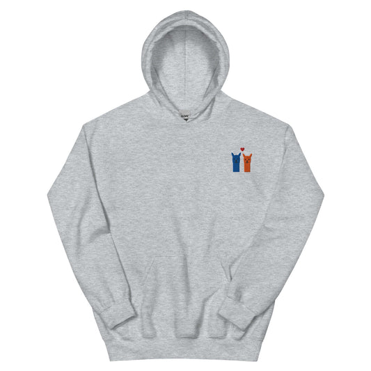 alpaka hoodie unisex mit kapuze bestickt