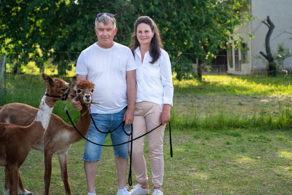 tre_alpacas Mental Health Initiative, Alpaka wandern in der Nähe von Würzburg in Unterfranken